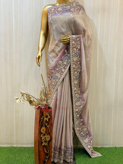 Krisha Purple Silk Saree