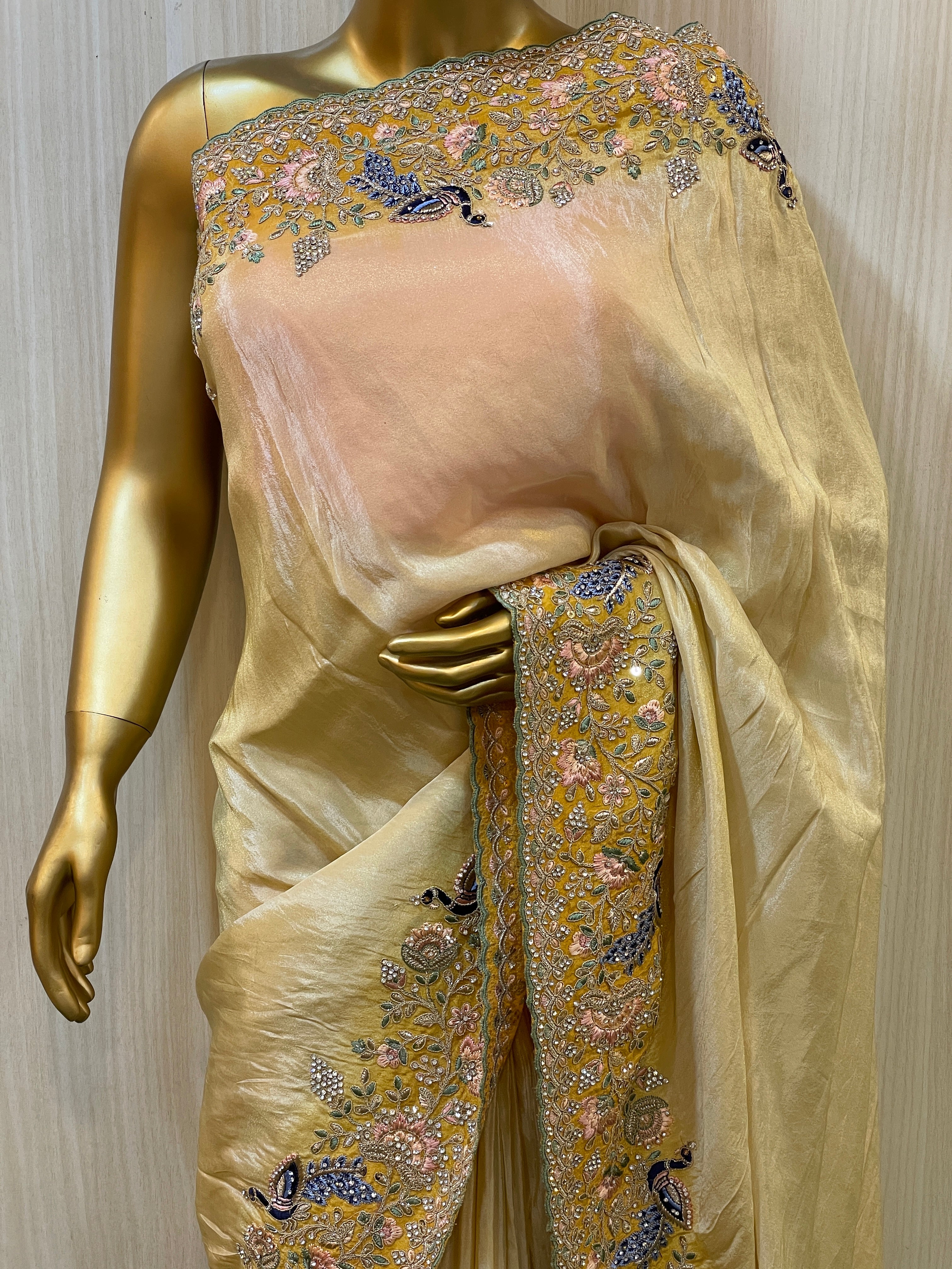 Krisha Yellow Silk Saree