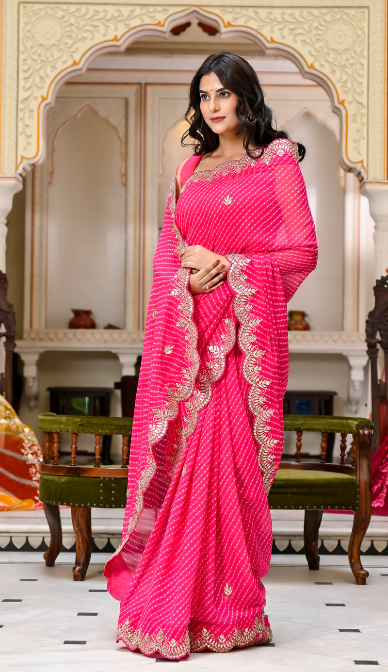 Mifa Leheriya Saree