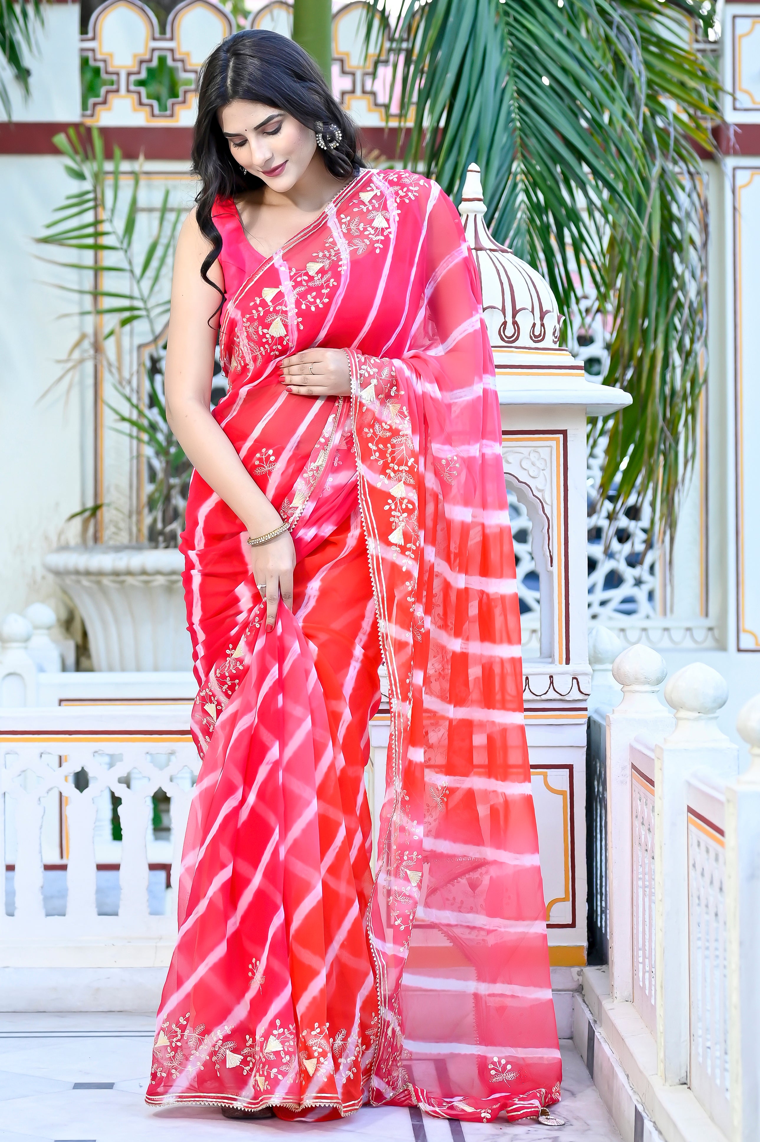 Bhaw Leheriya Saree