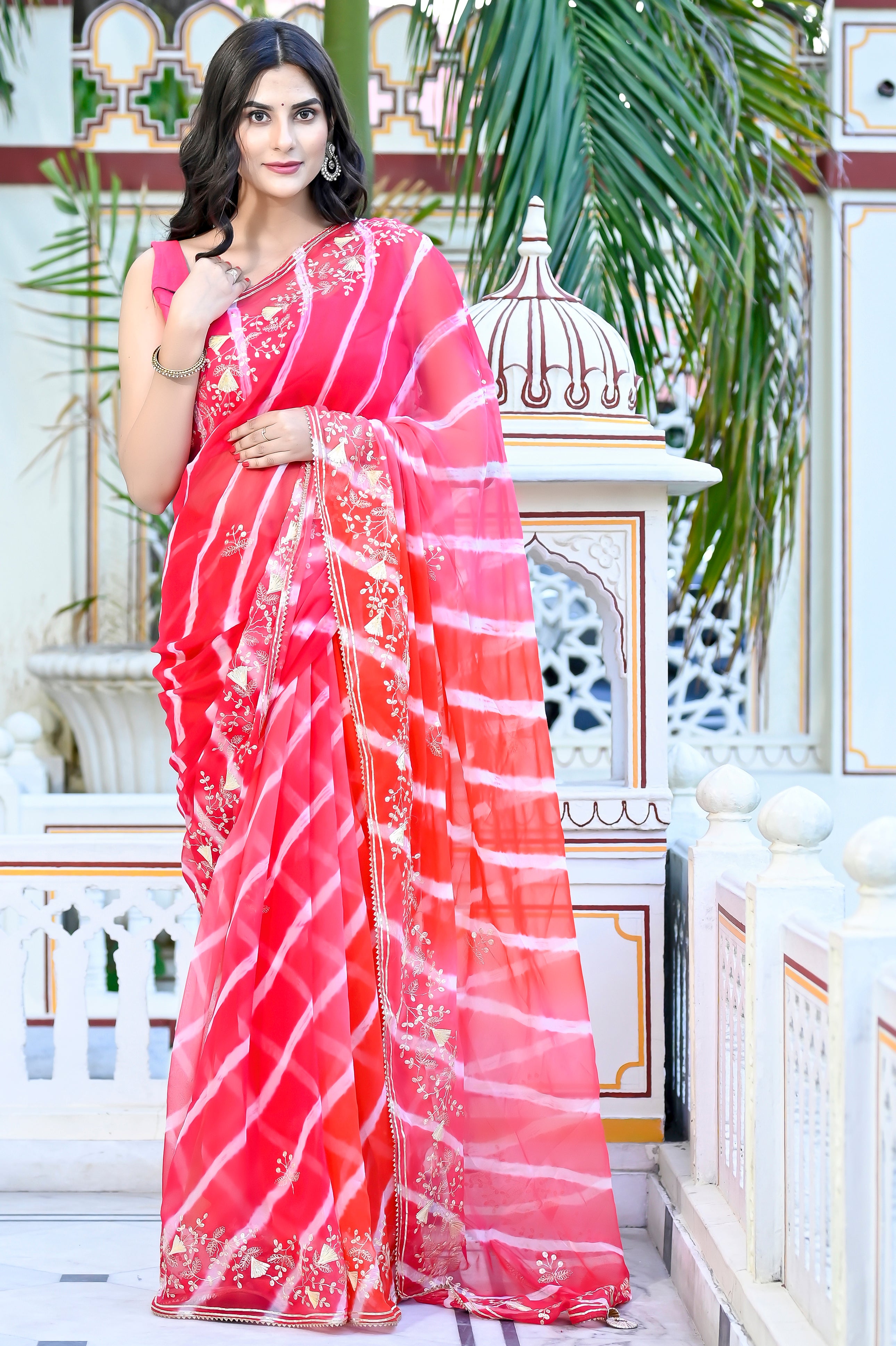 Bhaw Leheriya Saree