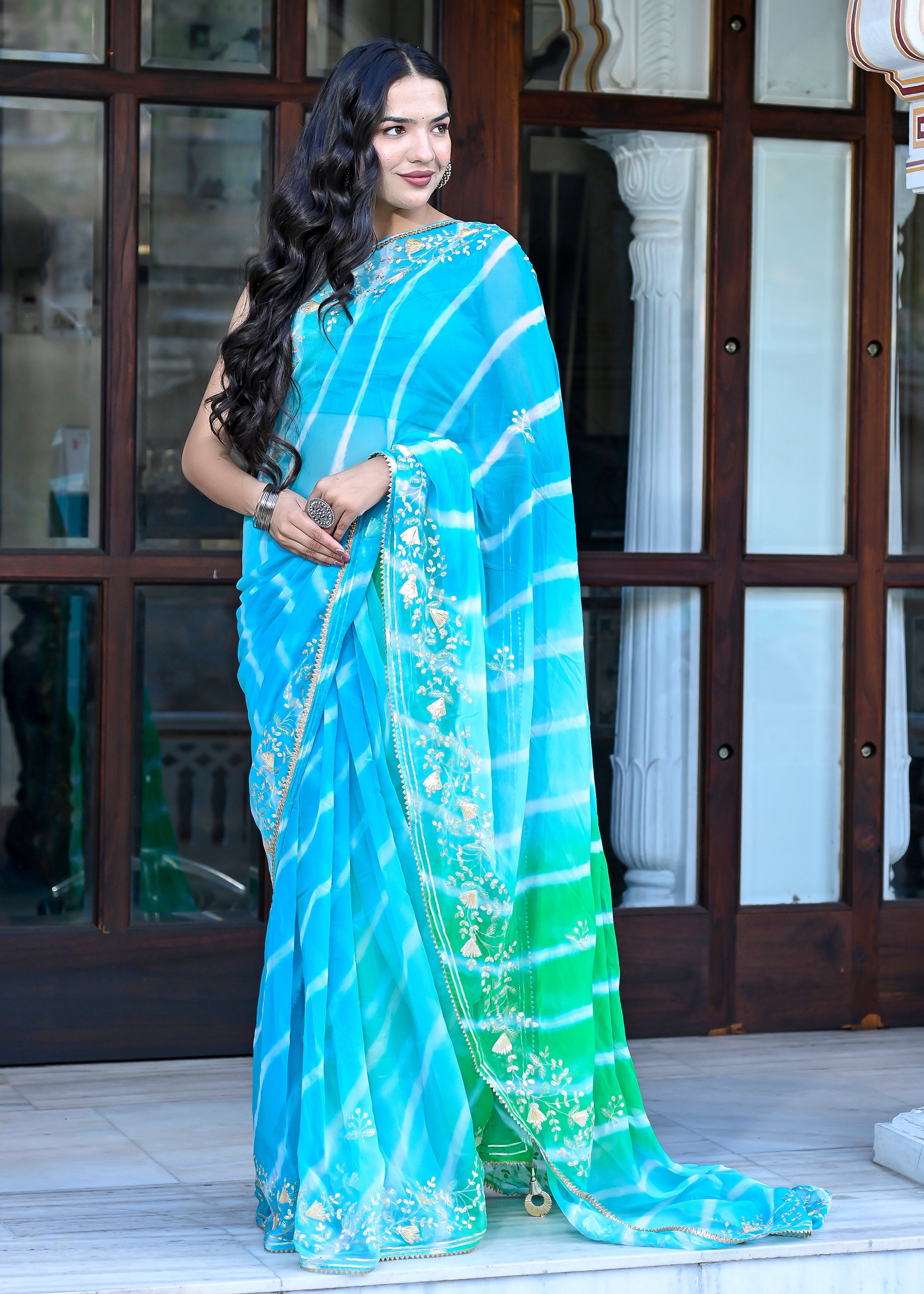 Nira Leheriya Saree