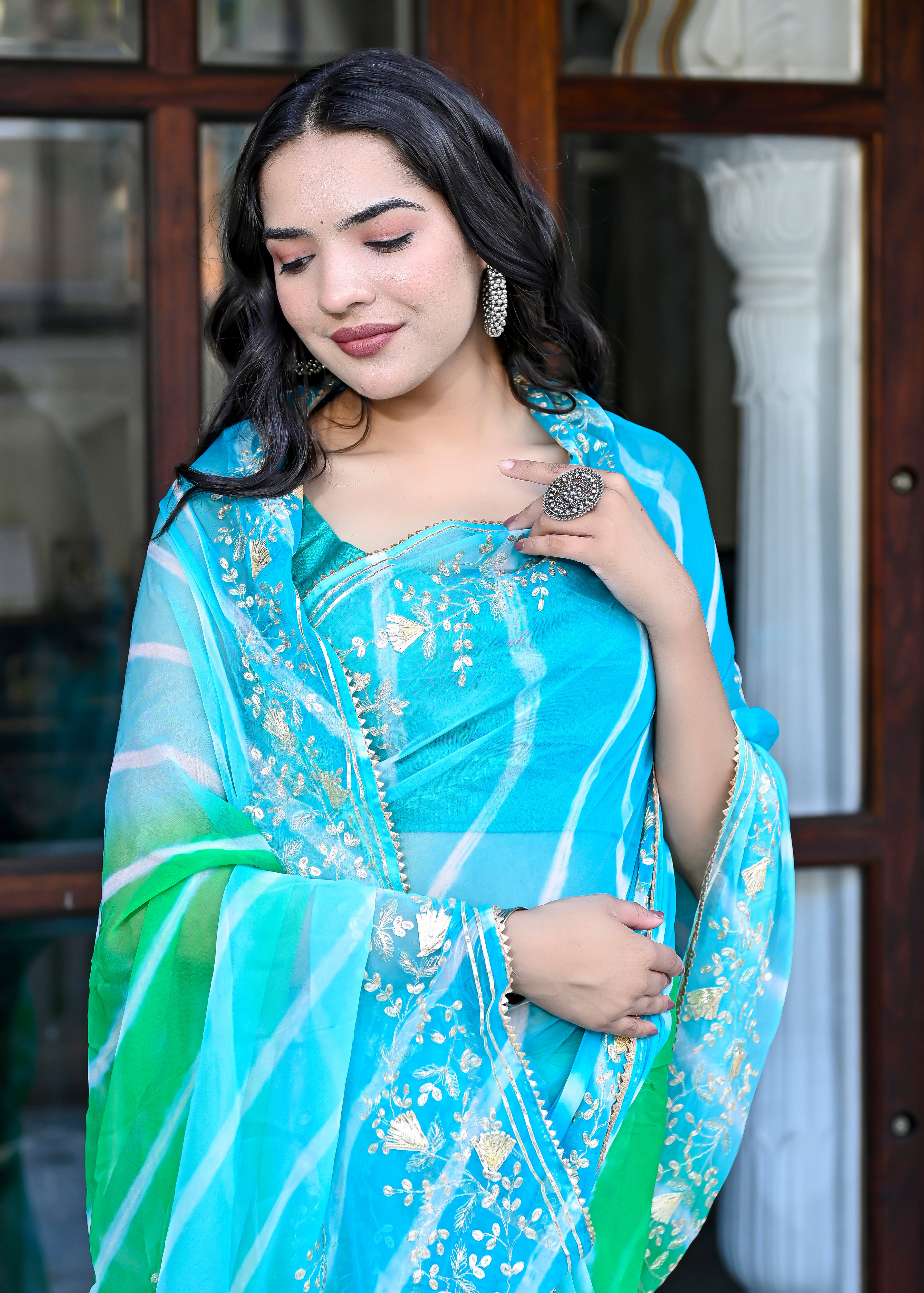 Nira Leheriya Saree