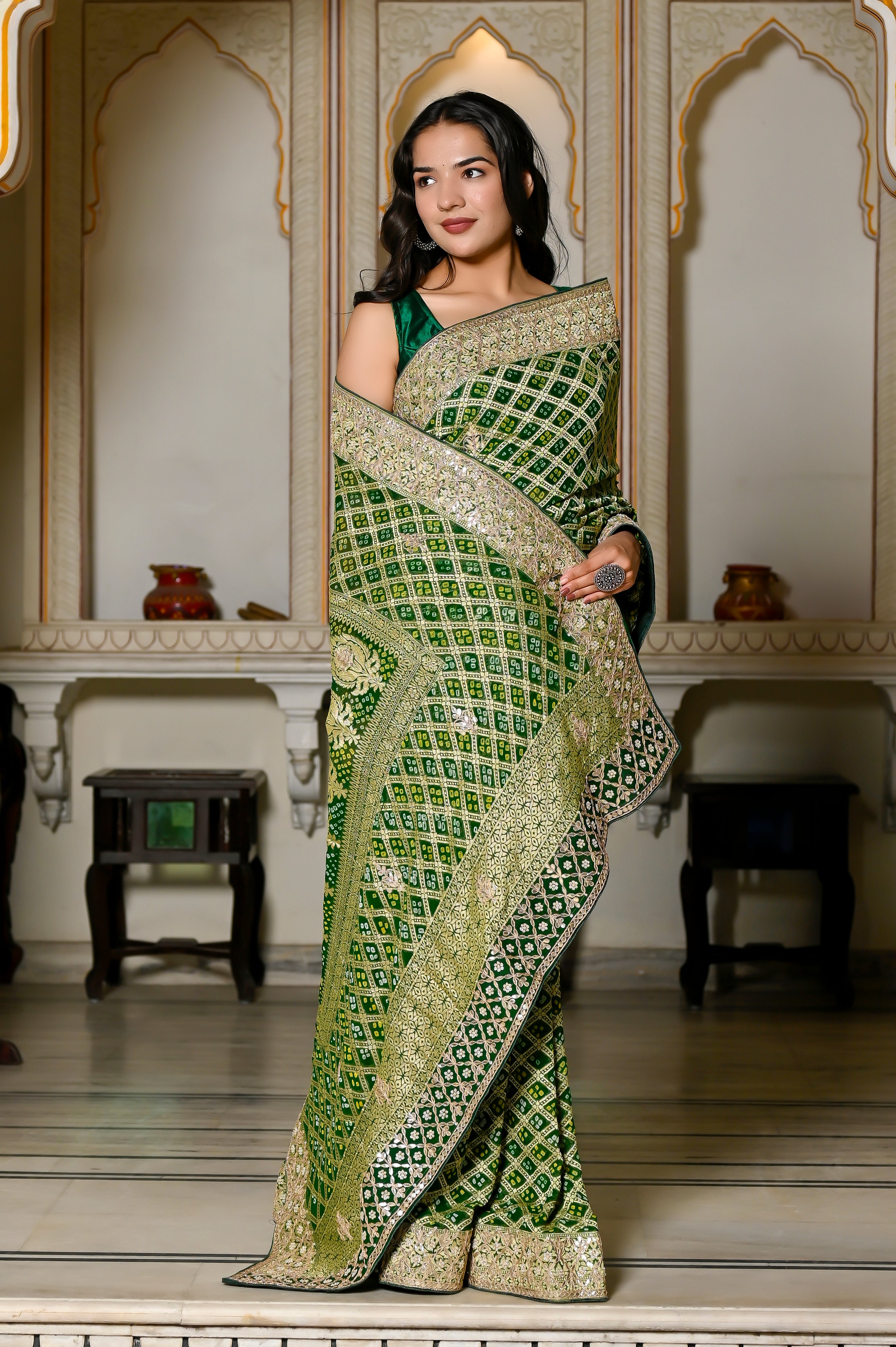 Reshu Gajji Silk Saree