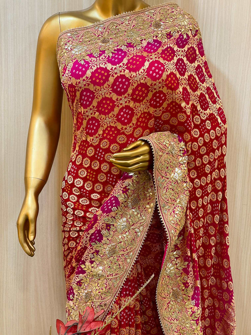 Meera Bandhani Saree