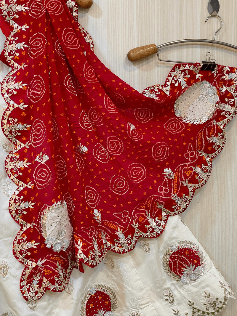 Buy Sunshine Rajasthan Gorgeous Multicolorcolor Cotton Handmade Bhandej &  Sequin Work Lehenga Choli at Amazon.in