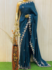 Kashvi Blue Silk Saree