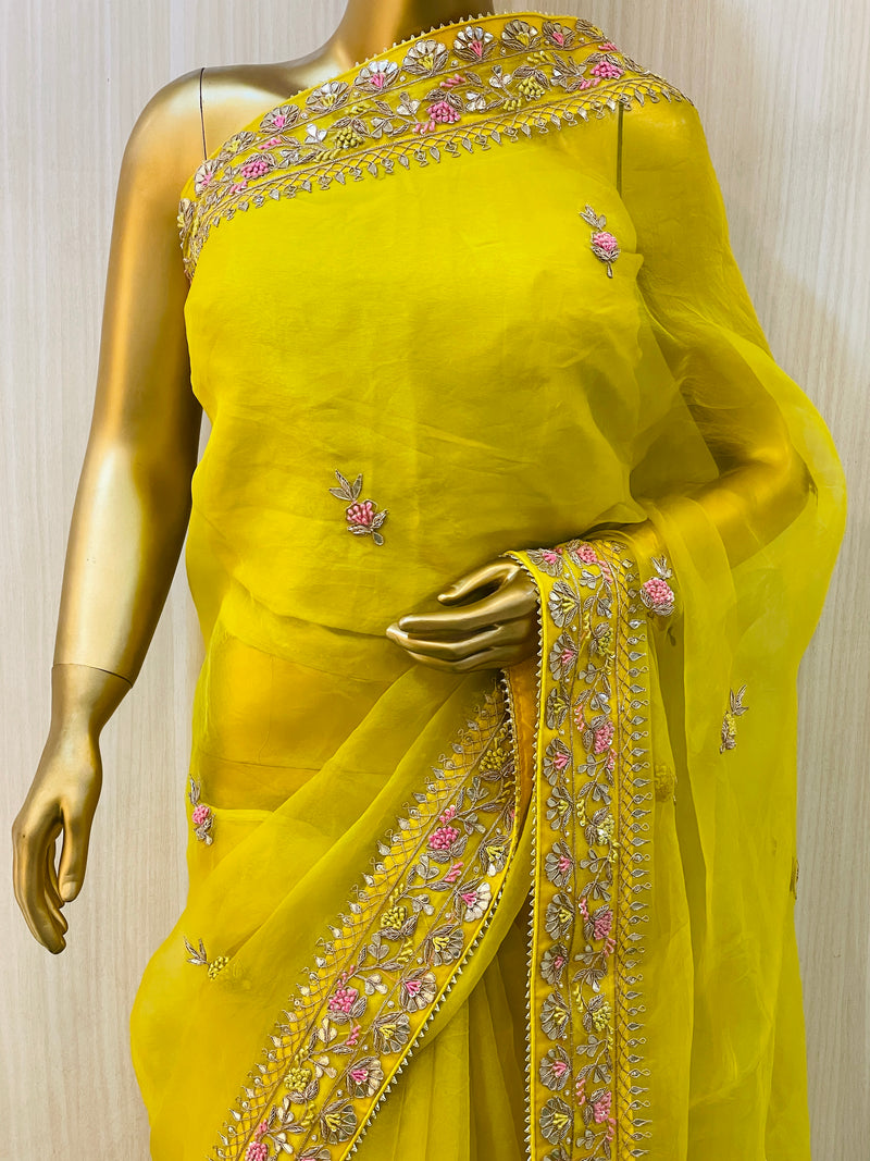 Abhi Organza Saree