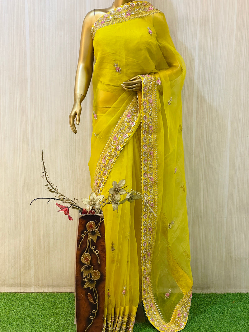 Abhi Organza Saree
