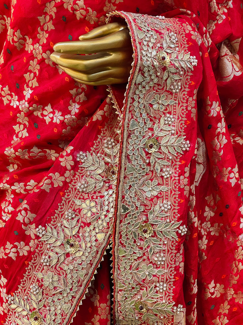 Vrisha Gajji Banarasi Saree
