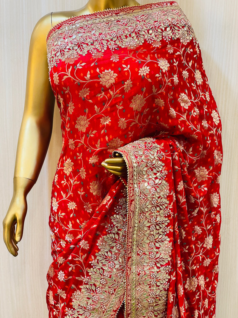 Anisha Gajji Banarasi Saree