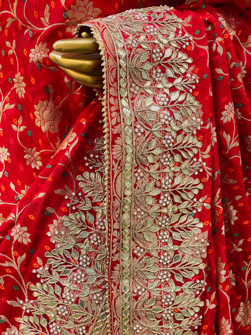 Anisha Gajji Banarasi Saree