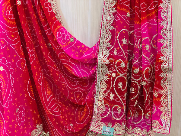 Alisha Bandhani Saree