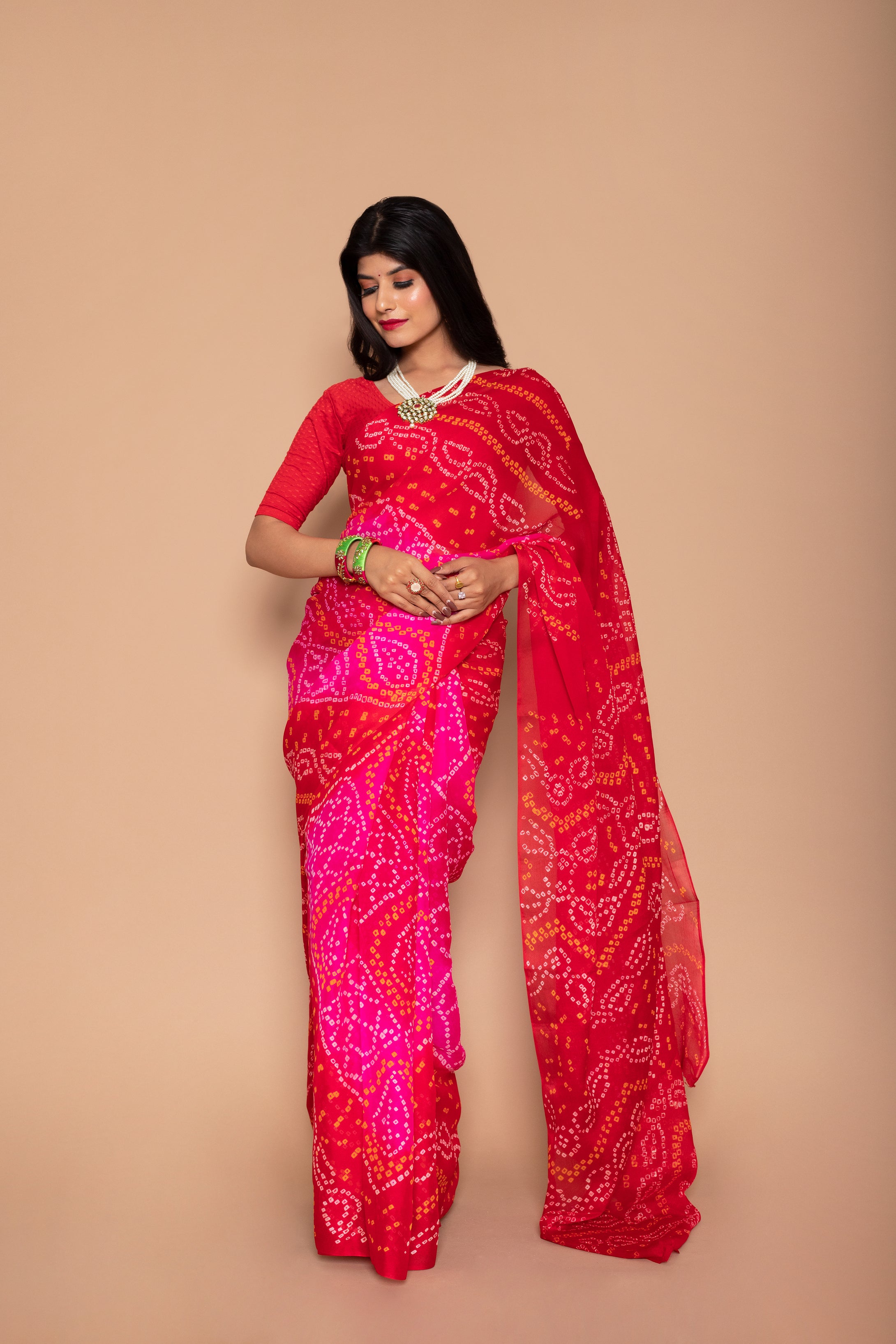 Manaya  Chinon Saree