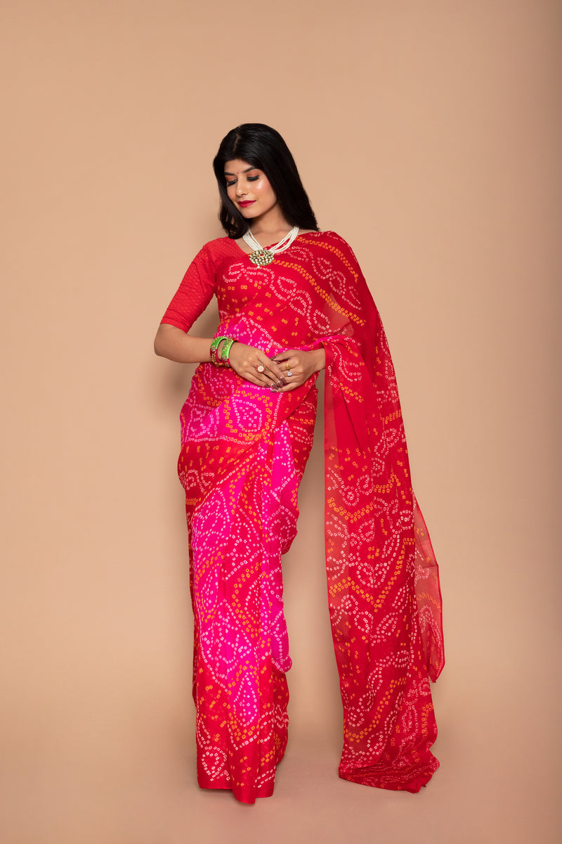 Manaya  Chinon Saree