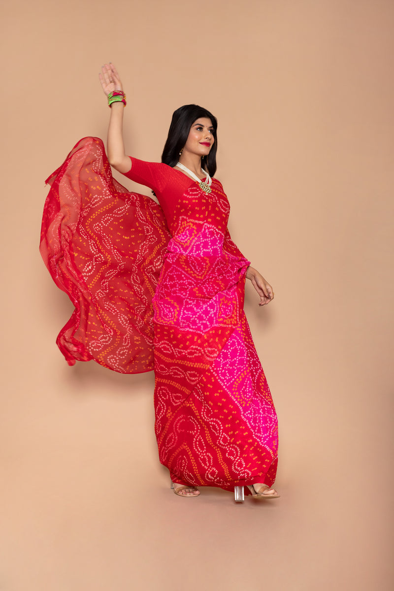 Manaya  Chinon Saree