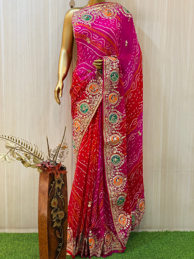 Buy Handcrafted Traditional Bandhani Saree Online in India | Myntra