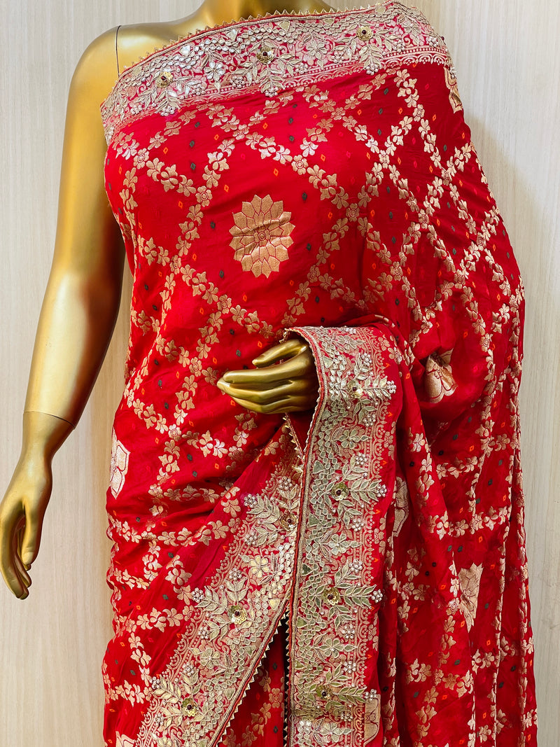 Vrisha Gajji Banarasi Saree