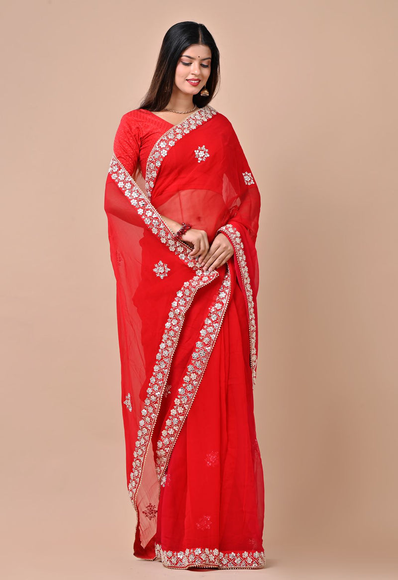 Prakshit Chiffon Saree