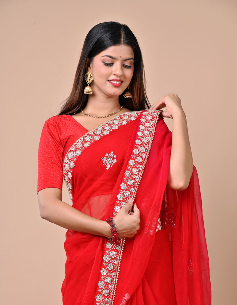 Prakshit Chiffon Saree